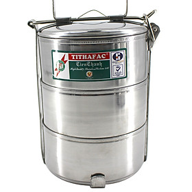 Mua Cà Mèn   Gamen   Cặp Lồng   Hộp cơm Chất liệu inox 430 với 3 ngăn Tithafac - 3 Ngăn