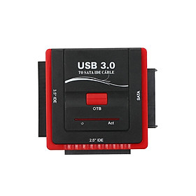 Bộ chuyển đổi ổ cứng USB 3.0 sang SATA / ID  cho Đĩa cứng đa năng 2.5 / 3.5 HDD / SSD có nguồn điện-Size Phích cắm của Hoa Kỳ