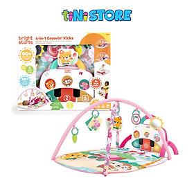 tiNiStore-Đồ chơi thảm nằm chơi họa tiết hoa lá 4 trong 1 Bright Starts