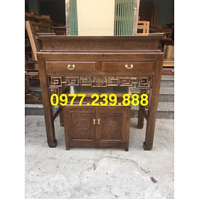 Mua bàn thờ gỗ sồi chỉ bàn to 127cm
