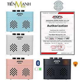 Mua  Bluetooth  Pin sạc  Amply Aroma Mini AG-05 - Loa Ampli Guitar AG05 Amplifier AG5 Hàng Chính Hãng - Kèm Móng Gẩy DreamMaker
