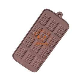 Mua Khuôn Silicon làm thạch rau câu  chocolate  làm bánh 9 Ô Thanh Vuông Socola