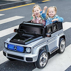 Ô tô xe điện MERCEDES AMG đồ chơi cho bé tự lái và điều khiển xa (Đen-Đỏ-Trắng)