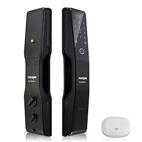 Khóa cửa điện tử VICKINI 39810.002 OBP đen mờ. Mở bằng vân tay, mật mã, thẻ từ, chìa cơ, app. Hàng chính hãng