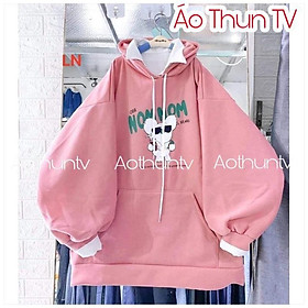 Áo hoodie gấu đeo kính Nom Nom DA35 giá rẻ