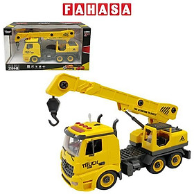 Đồ Chơi Lắp Ráp DIY Xe Cần Cẩu Có Đèn Và Âm Thanh - Vecto VT9070A