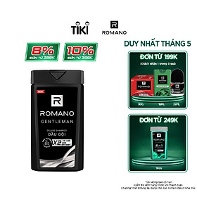 Dầu gội cao cấp Romano Gentleman lịch lãm nam tính tóc chắc khỏe 180gr