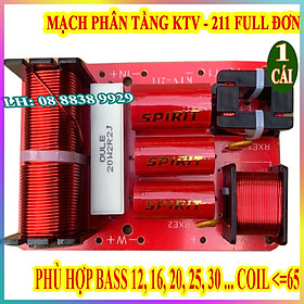 Mua PHÂN TẦN KTV 211 NHẬP KHẨU - DÙNG CHO 1 BASS 2 TREBLE - GIÁ 1 MẠCH