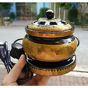 Mua Lư điện xông trầm  tinh dầu size to có hẹn giờ giao ngẫu nhiên