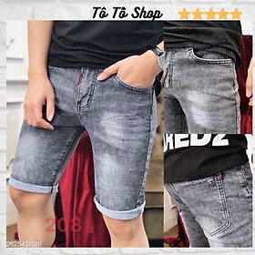 Quần Short Nam Rách️️ Quần Short Bò Nam Cao Cấp - Sọt Jean Co Giãn Mẫu Mới Hàng VNXK Tô Tồ Shop-QSJN02-Mã 208