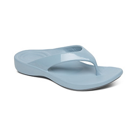 Dép xỏ ngón sức khỏe nữ Aetrex Maui Blue - dép kẹp đệm vòm chống đau chân, không thấm nước
