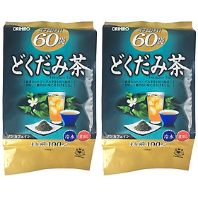 Combo 2 Túi Trà thải độc diếp cá Dokudami Orihiro Nhật Bản túi 60 gói