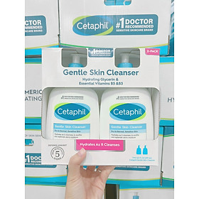 sữa rửa mặt cetaphil gentle skin cleanser nhập khẩu mỹ sét 2 chai