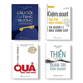 Combo sách - Quản Trị Doanh Nghiệp: Thiền Trong Quản Trị Kinh Doanh + Kiểm Soát Chi Phí Mua Hàng Và Quản Lí Nhà Cung Cấp (TB) + Quả Mọc Tầm Thấp + Cầu nối tới tăng trưởng
