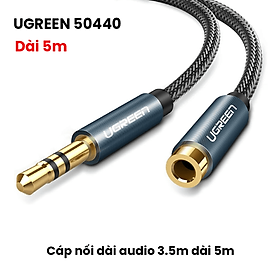 Dây nối dài dây loa 3,5mm (Cáp AV nối dài 1 đầu đực 1 đàu cái) mạ vàng Chính Hãng Ugreen - Từ 1,5m đến 5m