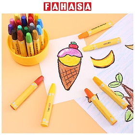 [Deli] - Hộp 18/24 Bút Sáp Dầu