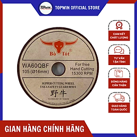 Mua (1 Viên) Đá Cắt Bò Tót 105x1x16mm Chuyên Cắt Sắt Cắt Inox Sắc Bén  Cắt Không Bụi  Ít Hao Mòn | TOPWIN Official Store