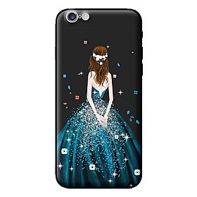 Ốp in cho iPhone 6 Cô Gái Váy Xanh - Hàng chính hãng