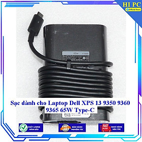 Mua Sạc dành cho Laptop Dell XPS 13 9350 9360 9365 65W Type-C - Kèm Dây nguồn - Hàng Nhập Khẩu