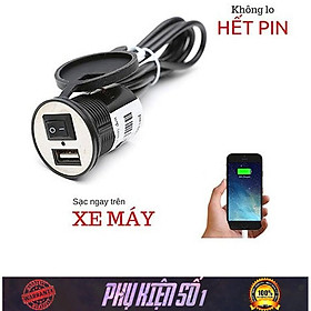 Mua Sạc Điện Thoại Trên Xe Máy Có Công Tắc  Phù Hợp Tất Cả Các Dòng Điện Thoại
