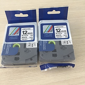 Mua Nhãn in TZ2-231 tiêu chuẩn - Chữ đen trên nền trắng 12mm  -Hàng nhập khẩu