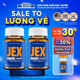 [Tặng Hộp 15v] Combo 2 Hộp 60v - Viên Uống Giảm Đau Xương Khớp JEX Ecogreen Tái Tạo Sụn Khớp