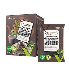 Sữa mè đen hữu cơ không chứa gluten Vilson (25gx8 gói/ hộp)