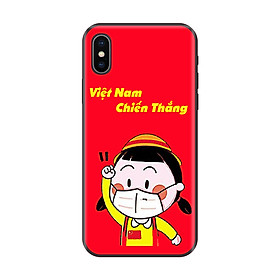 Ốp lưng cao cấp cho điện thoại IPHONE X Cổ Vũ Việt Nam Chiến Thắng