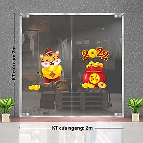 Mua DECAL TRANG TRÍ TẾT NGUYÊN ĐÁN 2022 LỘC HỔ