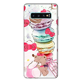 Ốp lưng điện thoại Samsung S10 Plus hình Gấu Bong Uống Trà