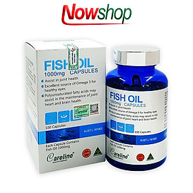 Viên uống dầu cá hồi Careline Fish Oil 1000MG hỗ trợ tăng cường cải thiện trí nhớ và thị lực