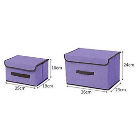 Mua Hộp đựng quần áo chăn màn  Thùng đựng đồ lót đồ chơi đa năng bằng vải cứng  có nắp đậy không cần tủ tiện dụng