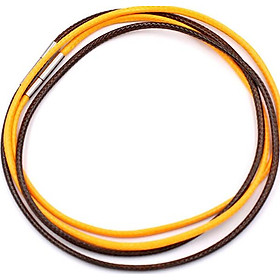 Combo 2 sợi dây vòng cổ cao su - nâu + vàng DCSNV1