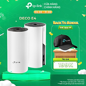 Bộ Phát Wifi Mesh TP-Link Deco E4 (2-pack) Băng Tần Kép MU-MIMO AC1200 - Hàng Chính Hãng