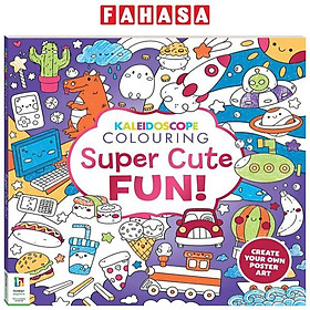 Sách ngoại văn: Kaleidoscope Colouring - Super Cute Fun
