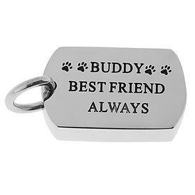 Cremation Memorial Stainless Steel Pet Paw Urn Pendant for Ash Keepsake