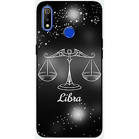 Ốp lưng dành cho Realme 3 Pro mẫu Cung hoàng đạo Libra (đen)