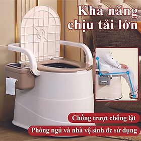 Mua Bô Vệ Sinh  Bô Di Động Cho Người Già  Người Bệnh  Bà Bầu Siêu Chắc Chắc - Bồn Cầu Nhựa Di Động Đa Năng 2 chức năng