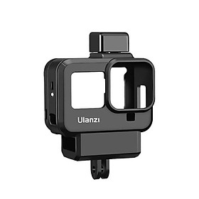 Mua KHUNG VLOG CHO GOPRO 8 CÓ KHE GẮN ADAPTER MIC LED ULANZI G8-9 - HÀNG NHẬP KHẨU