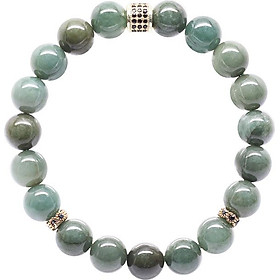 Vòng Cẩm Thạch Nước Ngọc Mix Charm Ngọc Quý Gemstones VT74