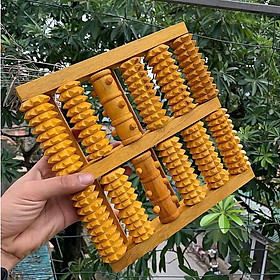 Dụng Cụ Massage Chân Bằng Gỗ 6 Hàng Đại 