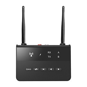 3.5mm Bluetooth5.0 Adapter Low Latency 80m for TV Home Sound System Car