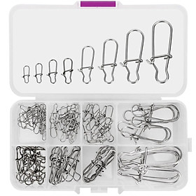 100Pcs Fishing Connector  for Swivels Clips Sea Rig Fishing