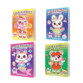 Combo 4 Cuốn Mini Fashion (400+ stickers dễ thương)
