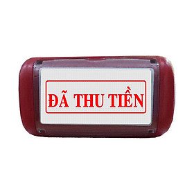 Hình ảnh Con dấu liền mực Đã Thu Tiền (Mực đỏ)