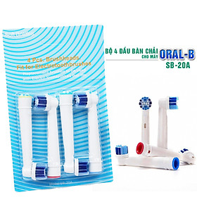 Cho máy Braun Oral-B, Bộ 4 đầu bàn chải đánh răng điện Dan House SB-20A