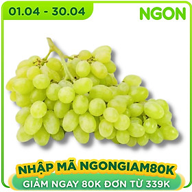 Nho xanh không hạt Nhập khẩu chính hiệu - 500g - Vị Ngọt Đậm Đà