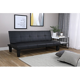 Mua Ghế sofa giường đa năng DAY DREAM khung gỗ  đệm bọc da PVC cao cấp màu đen  tựa lưng ngả 3 cấp độ | Index Living Mall -  Phân phối độc quyền tại Việt Nam
