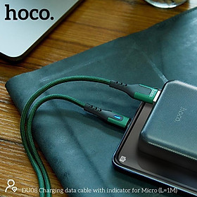 Mua Cáp Sạc Micro-USB Có Đèn Cho Android  Samsung ... Hoco DU08 1M/2M  Cáp Dây Dù Siêu Bền  Sạc Nhanh 2.4 - Hàng Chính Hãng