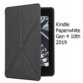 Hình ảnh Bao Da Cover Cho Máy Đọc Sách Kindle Paperwhite Gen 4 10th Gấp Chéo